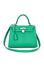view 1 of 10 Hermes Epsom Kelly 25 Handbag in Vert Jade