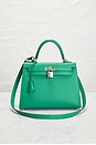 view 2 of 10 Hermes Epsom Kelly 25 Handbag in Vert Jade