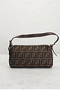 view 3 of 9 Fendi Zucca Baguette Shoulder Bag in Tobacco Brown