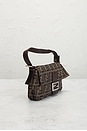 view 4 of 9 Fendi Zucca Baguette Shoulder Bag in Tobacco Brown