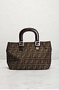 view 3 of 8 Fendi Zucca Handbag in Brown