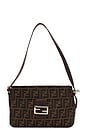 view 1 of 7 Fendi Zucca Baguette Shoulder Bag in Brown