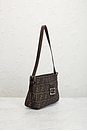 view 4 of 7 Fendi Zucca Baguette Shoulder Bag in Brown