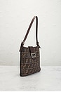 view 4 of 9 Fendi Zucca Mama Baguette Shoulder Bag in Brown