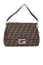 view 1 of 10 Fendi Zucca Mama Forever Baguette Shoulder Bag in Tobacco Brown