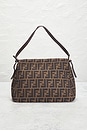 view 3 of 10 Fendi Zucca Mama Forever Baguette Shoulder Bag in Tobacco Brown