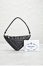 view 10 of 10 Prada Triangle Shoulder Bag in Black