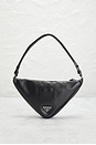 view 3 of 10 Prada Triangle Shoulder Bag in Black