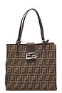 view 1 of 10 Fendi Zucca Tote Bag in Brown
