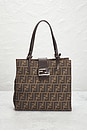 view 2 of 10 Fendi Zucca Tote Bag in Brown