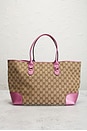 view 3 of 9 Gucci Heart Bit Tote Bag in Beige