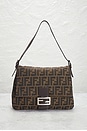 view 2 of 9 Fendi Zucca Mama Forever Baguette Shoulder Bag in Tobacco Brown