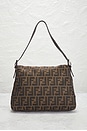 view 3 of 9 Fendi Zucca Mama Forever Baguette Shoulder Bag in Tobacco Brown