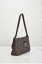 view 4 of 10 Fendi Zucca Baguette Shoulder Bag in Brown