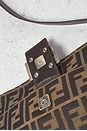 view 7 of 10 Fendi Zucca Baguette Shoulder Bag in Brown