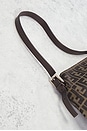view 9 of 10 Fendi Zucca Baguette Shoulder Bag in Brown