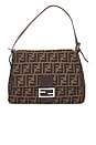 view 1 of 10 Fendi Zucca Mama Forever Baguette Shoulder Bag in Tobacco Brown