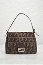 view 2 of 10 Fendi Zucca Mama Forever Baguette Shoulder Bag in Tobacco Brown