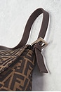 view 9 of 10 Fendi Zucca Mama Forever Baguette Shoulder Bag in Tobacco Brown