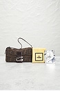 view 10 of 10 Fendi Zucca Baguette Shoulder Bag in Tobacco Brown