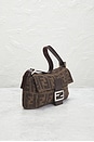 view 4 of 10 Fendi Zucca Baguette Shoulder Bag in Tobacco Brown