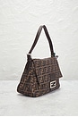 view 4 of 9 Fendi Zucca Mama Forever Baguette Shoulder Bag in Tobacco Brown