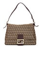 view 1 of 10 Fendi Zucchino Mama Baguette Shoulder Bag in Beige
