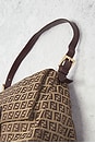 view 7 of 10 Fendi Zucchino Mama Baguette Shoulder Bag in Beige