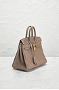 view 4 of 9 Hermes Taurillon Clemence Birkin 25 Handbag in Etoupe