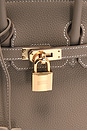 view 5 of 9 Hermes Taurillon Clemence Birkin 25 Handbag in Etoupe