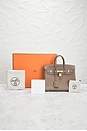 view 9 of 9 Hermes Taurillon Clemence Birkin 25 Handbag in Etoupe