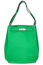 view 1 of 9 SAC PORTÉ ÉPAULE HERMES in Bambou Green