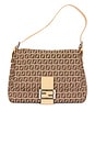view 1 of 9 Fendi Zucchino Mama Baguette Shoulder Bag in Beige