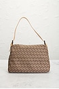 view 3 of 9 Fendi Zucchino Mama Baguette Shoulder Bag in Beige