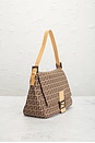 view 4 of 9 Fendi Zucchino Mama Baguette Shoulder Bag in Beige