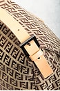 view 8 of 9 Fendi Zucchino Mama Baguette Shoulder Bag in Beige