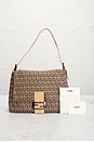view 9 of 9 Fendi Zucchino Mama Baguette Shoulder Bag in Beige