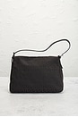 view 3 of 8 Fendi Zucchino Mama Baguette Shoulder Bag in Brown