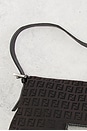 view 8 of 8 Fendi Zucchino Mama Baguette Shoulder Bag in Brown