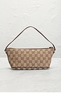 view 3 of 8 Gucci GG Boat Pochette Shoulder Bag in Beige