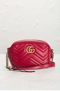 view 2 of 8 Gucci Mini GG Marmont Shoulder Bag in Hibiscus Red