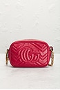 view 3 of 8 Gucci Mini GG Marmont Shoulder Bag in Hibiscus Red