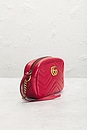 view 4 of 8 Gucci Mini GG Marmont Shoulder Bag in Hibiscus Red