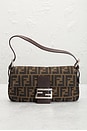 view 2 of 8 Fendi Zucca Baguette Shoulder Bag in Tobacco Brown