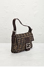 view 4 of 8 Fendi Zucca Baguette Shoulder Bag in Tobacco Brown