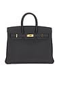 view 1 of 10 Hermes Togo Birkin 25 Handbag in Black