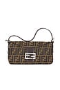 view 1 of 9 Fendi Zucca Baguette Shoulder Bag in Tobacco Brown
