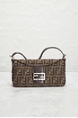 view 2 of 9 Fendi Zucca Baguette Shoulder Bag in Tobacco Brown