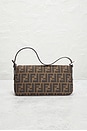 view 3 of 9 Fendi Zucca Baguette Shoulder Bag in Tobacco Brown