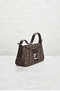 view 4 of 9 Fendi Zucca Baguette Shoulder Bag in Tobacco Brown